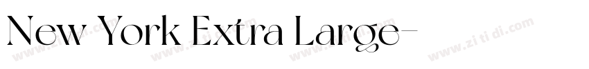 New York Extra Large字体转换